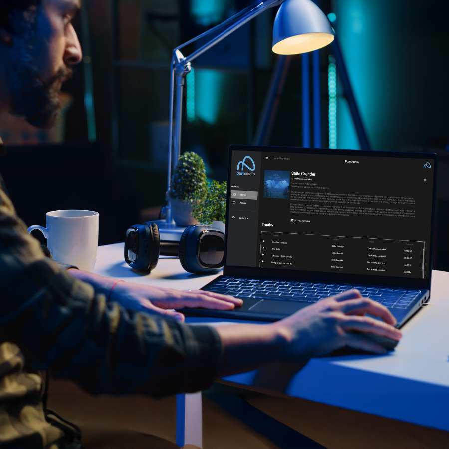 Immersive and high-resolution audio streaming experience for listeners.